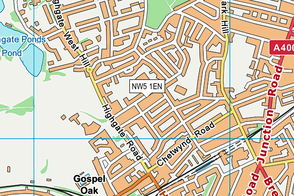 NW5 1EN map - OS VectorMap District (Ordnance Survey)