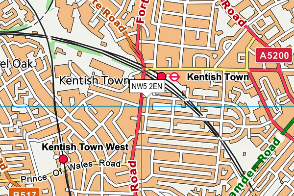 NW5 2EN map - OS VectorMap District (Ordnance Survey)