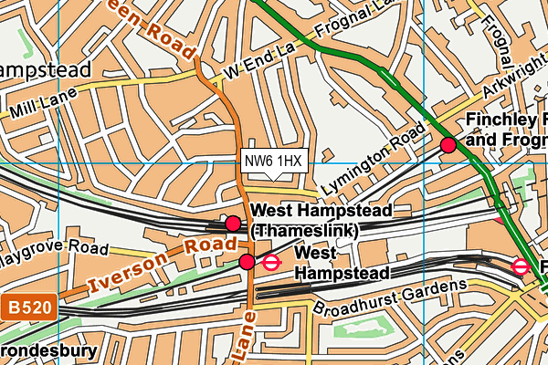 Map of 13 LYMINGTON ROAD LIMITED at district scale