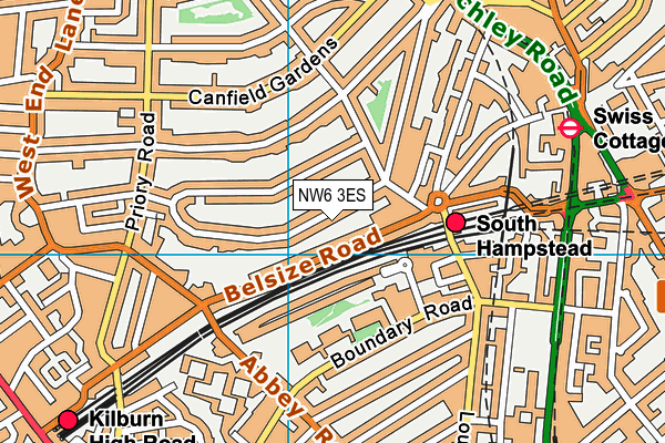 Map of 31 CARLINGFORD ROAD NW3 MANAGEMENT COMPANY LIMITED at district scale