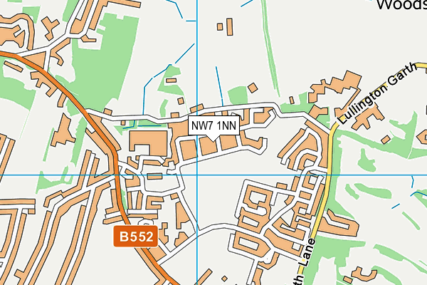 NW7 1NN map - OS VectorMap District (Ordnance Survey)