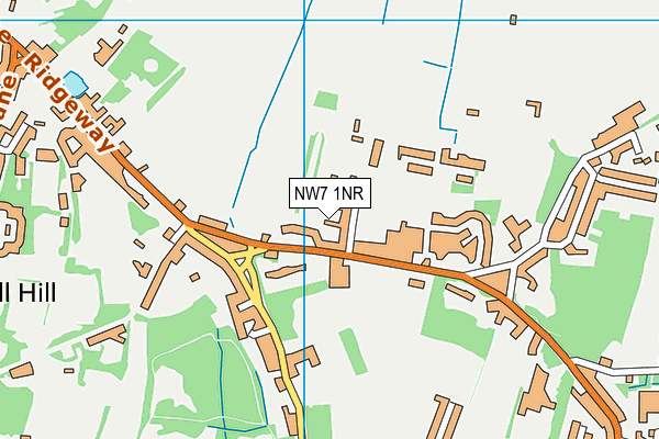 NW7 1NR map - OS VectorMap District (Ordnance Survey)
