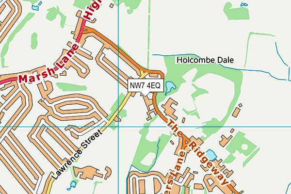 NW7 4EQ map - OS VectorMap District (Ordnance Survey)