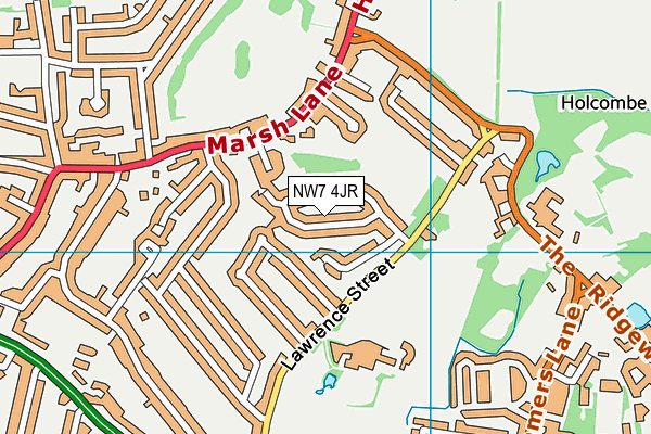 NW7 4JR map - OS VectorMap District (Ordnance Survey)