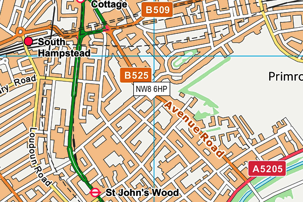 NW8 6HP map - OS VectorMap District (Ordnance Survey)