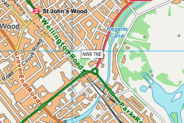 St John's Wood Pre-Preparatory School map (NW8 7NE) - OS VectorMap District (Ordnance Survey)