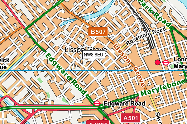 NW8 8EU map - OS VectorMap District (Ordnance Survey)