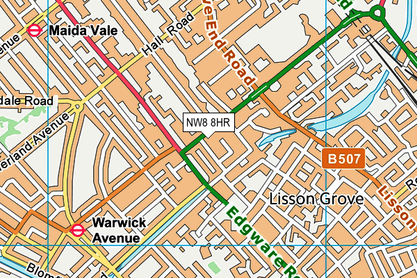 NW8 8HR map - OS VectorMap District (Ordnance Survey)