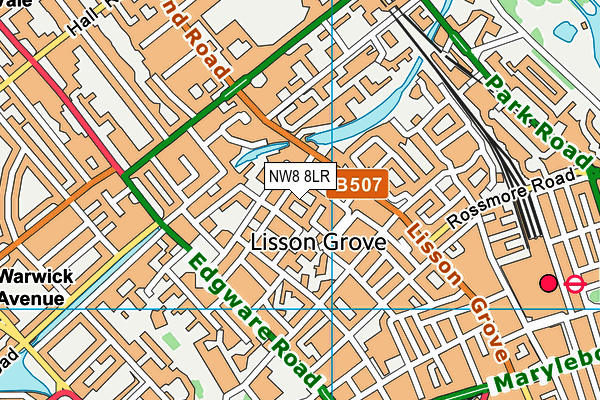 NW8 8LR map - OS VectorMap District (Ordnance Survey)