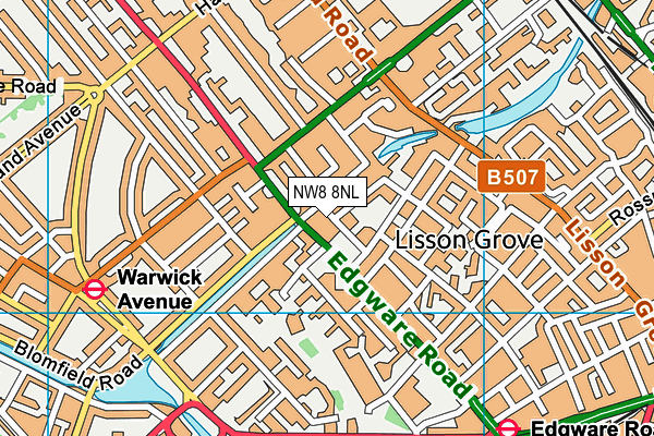 NW8 8NL map - OS VectorMap District (Ordnance Survey)