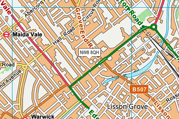 NW8 8QH map - OS VectorMap District (Ordnance Survey)