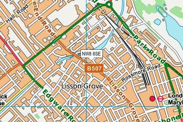 NW8 8SE map - OS VectorMap District (Ordnance Survey)