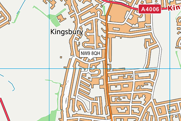 NW9 8QH map - OS VectorMap District (Ordnance Survey)