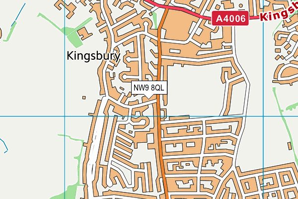 NW9 8QL map - OS VectorMap District (Ordnance Survey)