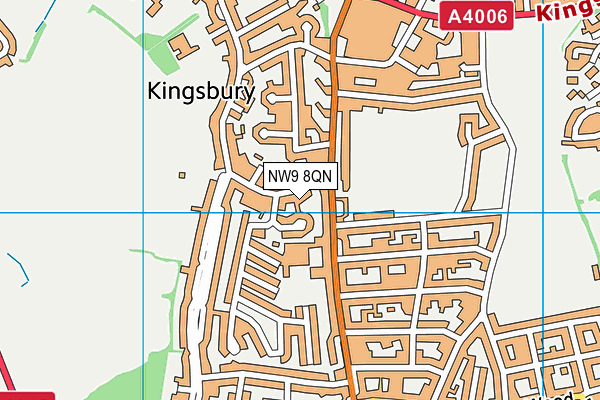 NW9 8QN map - OS VectorMap District (Ordnance Survey)