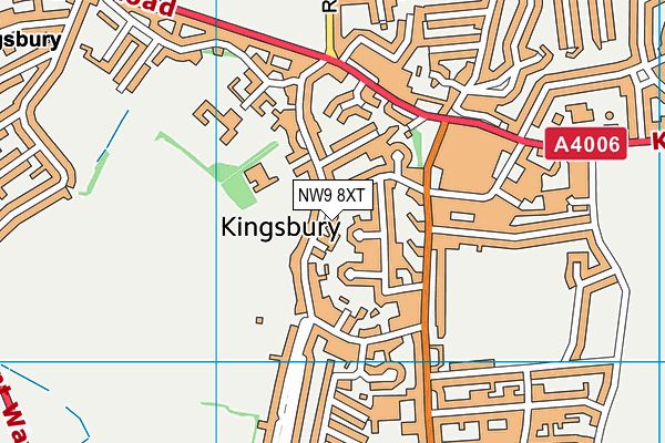NW9 8XT map - OS VectorMap District (Ordnance Survey)