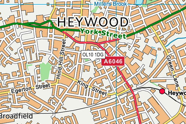 Harwood Park Primary School map (OL10 1DG) - OS VectorMap District (Ordnance Survey)