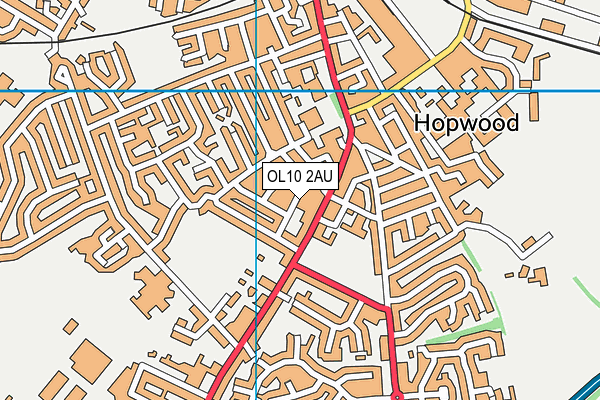 Map of HOPWOOD PARK CAFE LTD at district scale