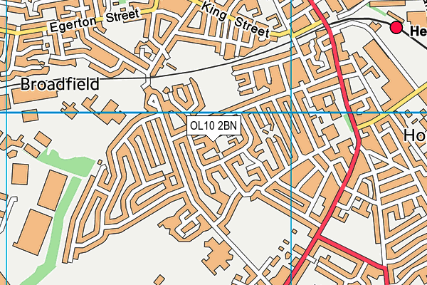 OL10 2BN map - OS VectorMap District (Ordnance Survey)