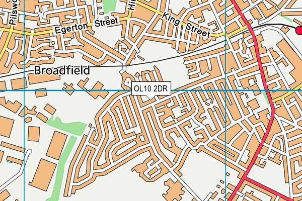 OL10 2DR map - OS VectorMap District (Ordnance Survey)