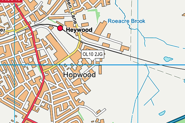 Map of HEYWOOD PLASTICS LTD at district scale