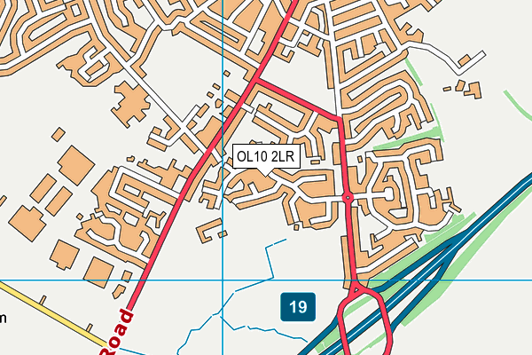 OL10 2LR map - OS VectorMap District (Ordnance Survey)