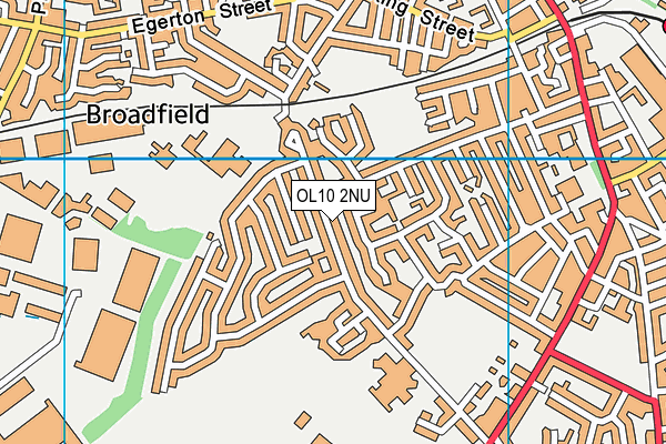 OL10 2NU map - OS VectorMap District (Ordnance Survey)