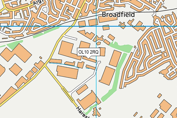 OL10 2RQ map - OS VectorMap District (Ordnance Survey)