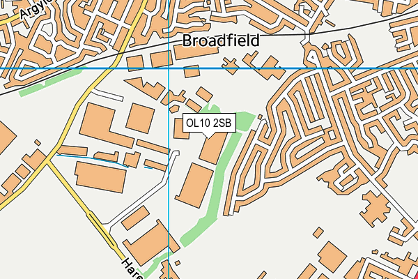 OL10 2SB map - OS VectorMap District (Ordnance Survey)