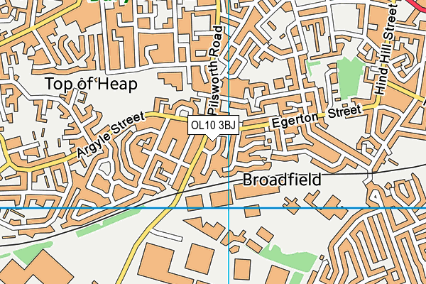 OL10 3BJ map - OS VectorMap District (Ordnance Survey)
