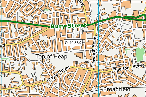 Woodland Community Primary School map (OL10 3BX) - OS VectorMap District (Ordnance Survey)