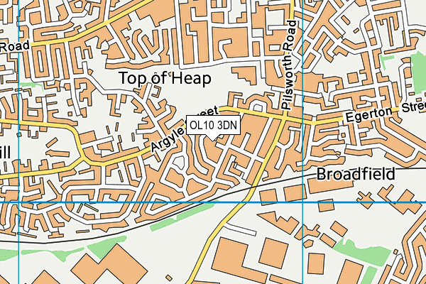 OL10 3DN map - OS VectorMap District (Ordnance Survey)