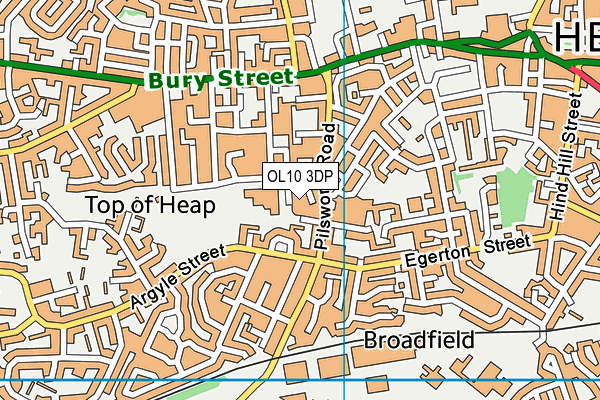 OL10 3DP map - OS VectorMap District (Ordnance Survey)