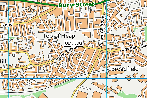 OL10 3DQ map - OS VectorMap District (Ordnance Survey)