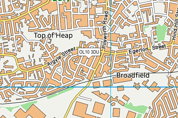 OL10 3DU map - OS VectorMap District (Ordnance Survey)