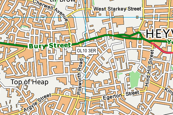 OL10 3ER map - OS VectorMap District (Ordnance Survey)