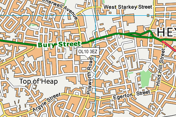 OL10 3EZ map - OS VectorMap District (Ordnance Survey)