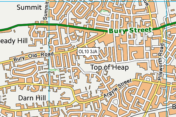 OL10 3JA map - OS VectorMap District (Ordnance Survey)