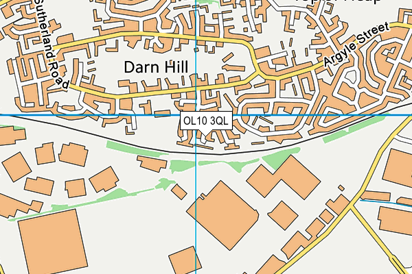 OL10 3QL map - OS VectorMap District (Ordnance Survey)