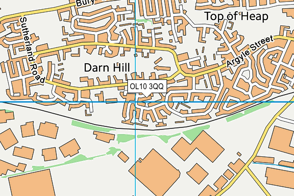 OL10 3QQ map - OS VectorMap District (Ordnance Survey)