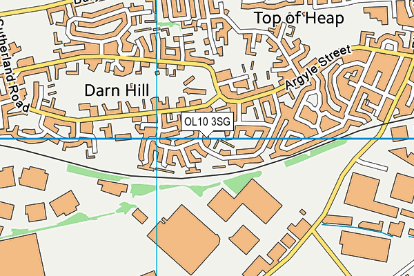 OL10 3SG map - OS VectorMap District (Ordnance Survey)