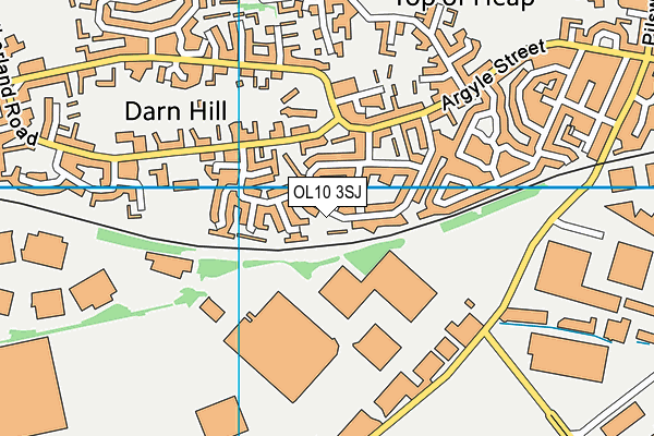 OL10 3SJ map - OS VectorMap District (Ordnance Survey)