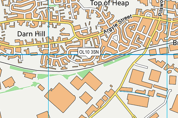 OL10 3SN map - OS VectorMap District (Ordnance Survey)
