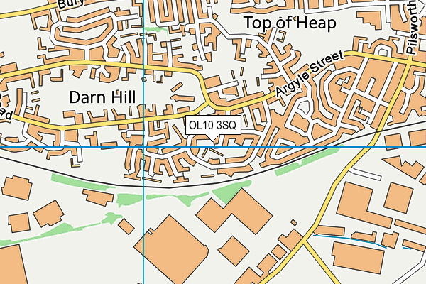 OL10 3SQ map - OS VectorMap District (Ordnance Survey)