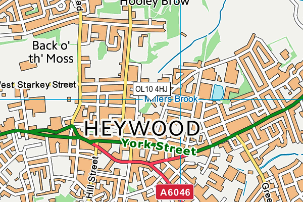 Map of HEYWOOD POOL & SNOOKER CO. LTD at district scale