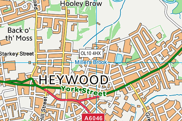 Map of K G HEYWOOD LTD at district scale