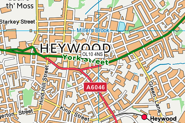 Map of CREATURE COMFORTS (HEYWOOD) LIMITED at district scale