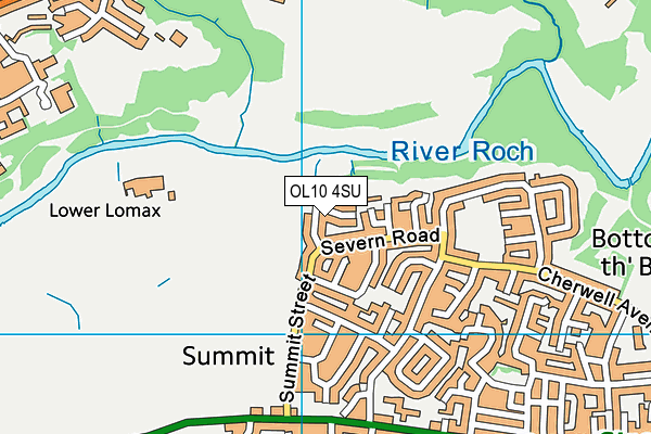 OL10 4SU map - OS VectorMap District (Ordnance Survey)