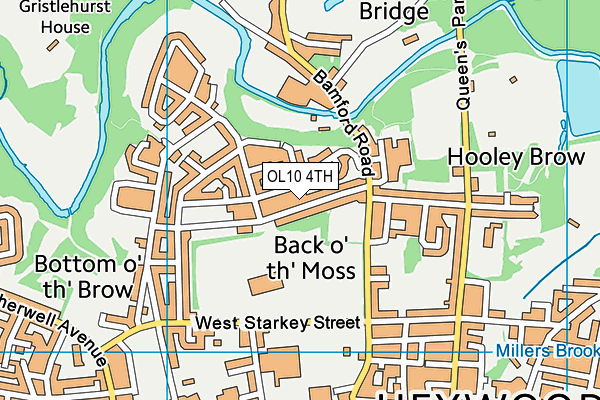OL10 4TH map - OS VectorMap District (Ordnance Survey)