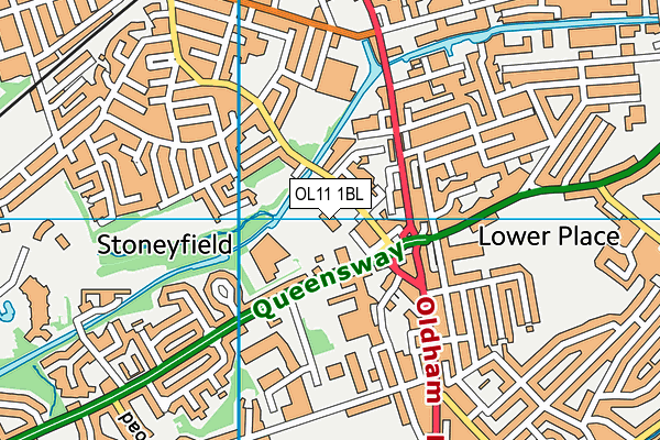 OL11 1BL map - OS VectorMap District (Ordnance Survey)